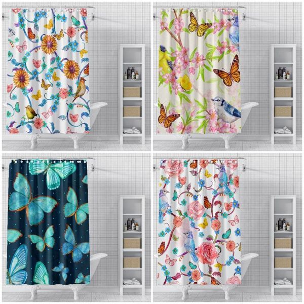 shower curtains butterfly flower bird pattern bathroom curtain frabic waterproof polyester bath with hooks
shower curtains butterfly flower bird pattern bathroom curtain frabic waterproof polyester bath with hooks