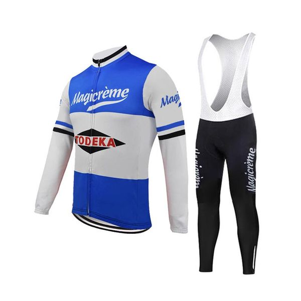racing sets team cycling jersey men long sleeves set winter fleece warm & no retro bib pants outdoor clothing, Black;blue
racing sets team cycling jersey men long sleeves set winter fleece warm & no retro bib pants outdoor clothing, Black;blue