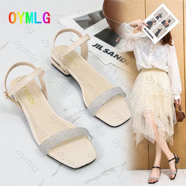 dress shoes 2021 summer korean version of rhinestone fashion thick heel open toe buckle with roman sandals women, Black
dress shoes 2021 summer korean version of rhinestone fashion thick heel open toe buckle with roman sandals women, Black