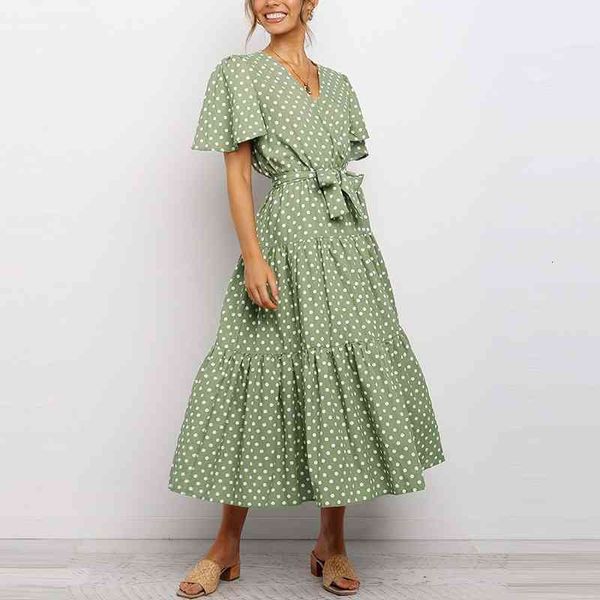 casual dresses vintage polka dot women summer short sleeve v neck bow high waist long print es ruffles party ladies vestidos 3wjf, Black;gray
casual dresses vintage polka dot women summer short sleeve v neck bow high waist long print es ruffles party ladies vestidos 3wjf, Black;gray