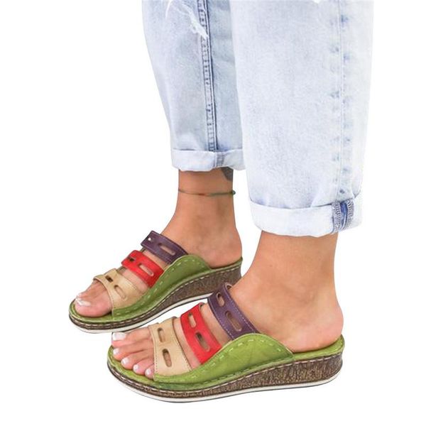 summer women sandals stitching ladies open toe casual shoes platform wedge slides beach woman shoe, Black
summer women sandals stitching ladies open toe casual shoes platform wedge slides beach woman shoe, Black