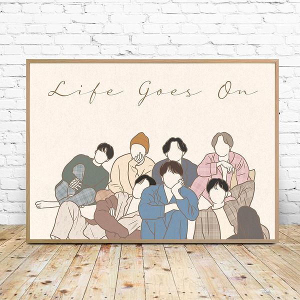 paintings kpop music star wall pictures canvas painting life goes on poster gift for fans korea boy idol art prints living room decor
paintings kpop music star wall pictures canvas painting life goes on poster gift for fans korea boy idol art prints living room decor