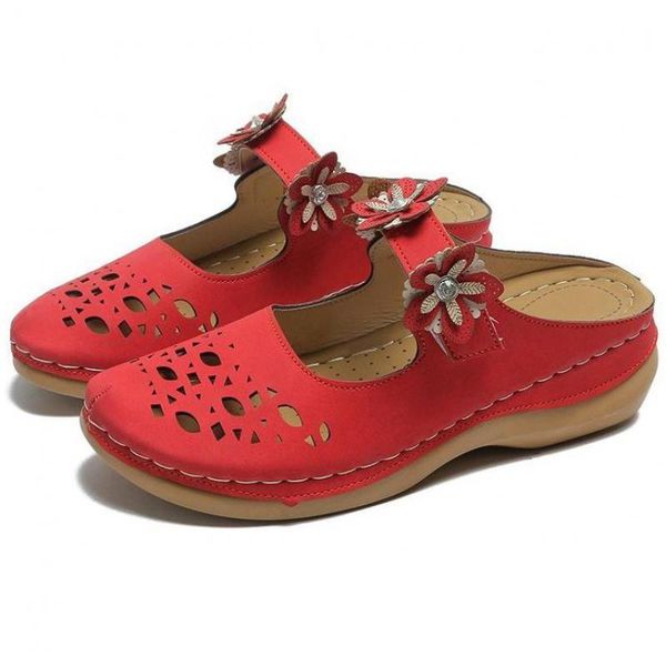 women's sandals 2021 summer handmade leather floral retro style soft bottom slipper zapatillas mujer casa flip flop slippers, Black
women's sandals 2021 summer handmade leather floral retro style soft bottom slipper zapatillas mujer casa flip flop slippers, Black