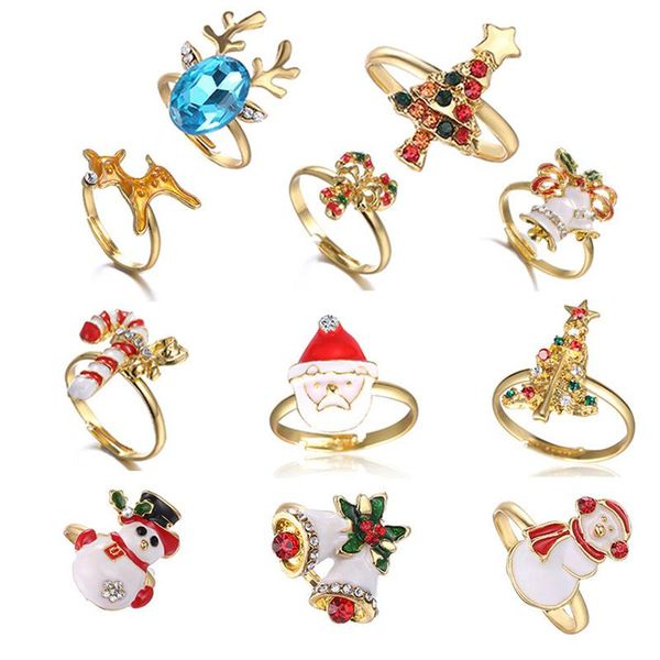 cluster rings christmas for women men cute girls year jewelry gifts classic elk santa claus tree anillo wholesale, Golden;silver
cluster rings christmas for women men cute girls year jewelry gifts classic elk santa claus tree anillo wholesale, Golden;silver