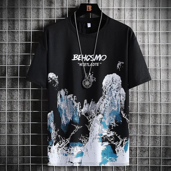 men's t-shirts ice silk short-sleeved t-shirt tide brand 2021 summer printing loose half-sleeved bottoming shirt clothes, White;black
men's t-shirts ice silk short-sleeved t-shirt tide brand 2021 summer printing loose half-sleeved bottoming shirt clothes, White;black