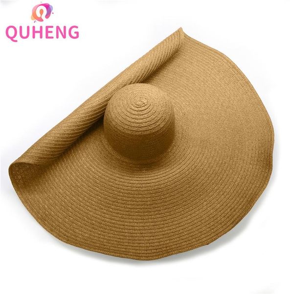 wide brim hats quheng hat women's oversized straw summer anti-ultraviolet sunscreen beach vacation panama wj210, Blue;gray
wide brim hats quheng hat women's oversized straw summer anti-ultraviolet sunscreen beach vacation panama wj210, Blue;gray