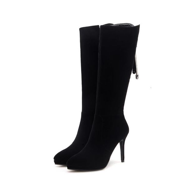 boots smeeroon fashion knee high for women thin heels pointed toe autumn winter platform shoes woman 0h4n, Black
boots smeeroon fashion knee high for women thin heels pointed toe autumn winter platform shoes woman 0h4n, Black