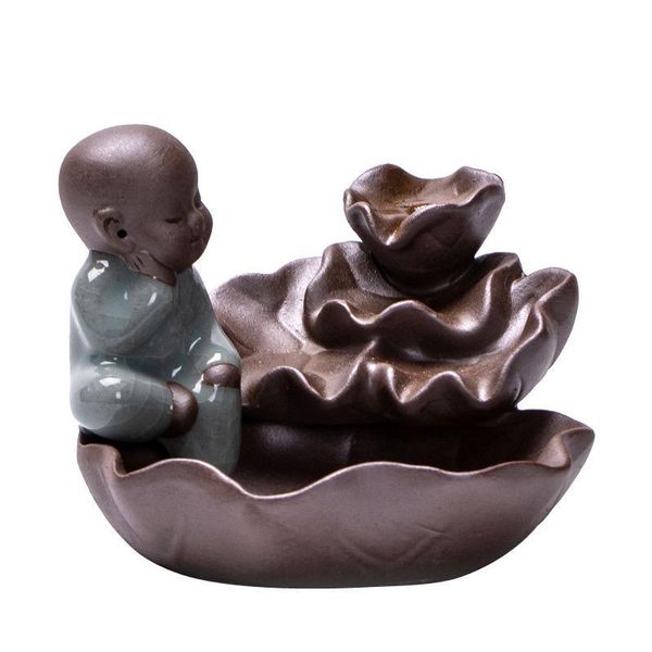fragrance lamps traditional ceramic the little monk stick incense holder backflow burner home decor buddha censer
fragrance lamps traditional ceramic the little monk stick incense holder backflow burner home decor buddha censer