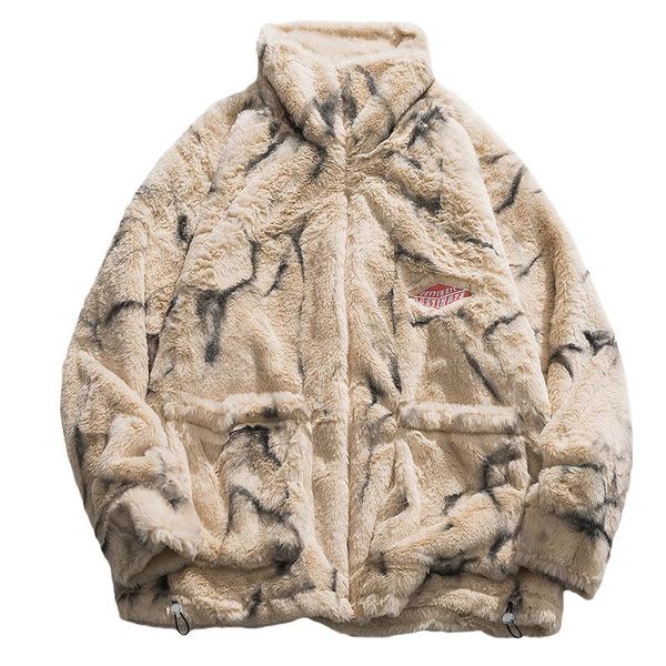 men's jackets winter fashion retro warm jacket mens fleece faux fur thin parkas coat hip hop ins outwear streetwear graffiti men clothi, Black;brown
men's jackets winter fashion retro warm jacket mens fleece faux fur thin parkas coat hip hop ins outwear streetwear graffiti men clothi, Black;brown