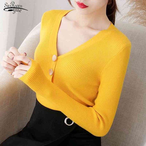 korean knitted v-neck sweater autumn and winter women slim long sleeve women's bottoming pullover solid knitwear 10918 210521, White;black
korean knitted v-neck sweater autumn and winter women slim long sleeve women's bottoming pullover solid knitwear 10918 210521, White;black