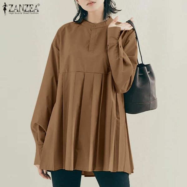 women's blouses & shirts fashion women casual long sleeve button blouse elegant o neck ruffle shirt autumn office work chemise pleate, White
women's blouses & shirts fashion women casual long sleeve button blouse elegant o neck ruffle shirt autumn office work chemise pleate, White