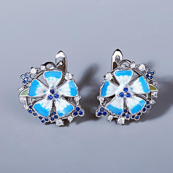 silver earrings for women pure 925 sterling blue flower trendy gift party fine jewelry handmade enamel earings studs stud, Golden;silver
silver earrings for women pure 925 sterling blue flower trendy gift party fine jewelry handmade enamel earings studs stud, Golden;silver