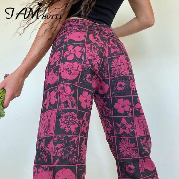women's jeans y2k aesthetic pink flower printed women harajuku high waist baggy straight denim trousers mom cargo pants street iamty, Blue
women's jeans y2k aesthetic pink flower printed women harajuku high waist baggy straight denim trousers mom cargo pants street iamty, Blue
