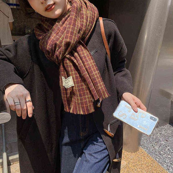scarves scarf female winter 2022 coffee lattice imitation cashmere warm shawl thickened korean scarf, Blue;gray
scarves scarf female winter 2022 coffee lattice imitation cashmere warm shawl thickened korean scarf, Blue;gray
