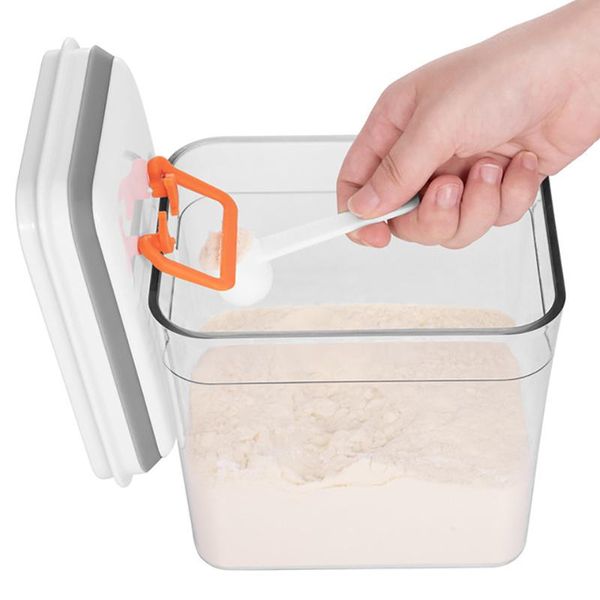 storage bottles & jars food box dustproof sealed kitchen keep fresh tank airtight cereal container for coarse grains milk powder
storage bottles & jars food box dustproof sealed kitchen keep fresh tank airtight cereal container for coarse grains milk powder