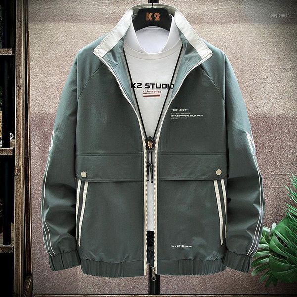 men's jacket spring/autumn 2021 good match handsome baseball clothing trend work jackets, Black;brown
men's jacket spring/autumn 2021 good match handsome baseball clothing trend work jackets, Black;brown
