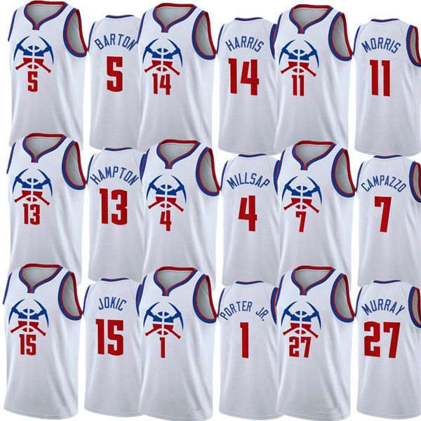 2021 men jokic basketball jersey porter jr. bol jamal murray earned edition nikola michael white #15, Black;red
2021 men jokic basketball jersey porter jr. bol jamal murray earned edition nikola michael white #15, Black;red