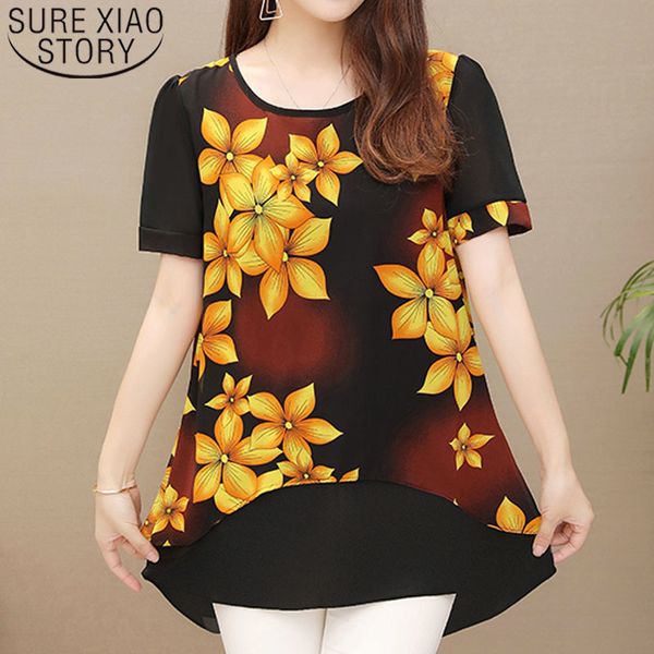 womens and blouses ladies chiffon blouse shirt short floral for shirts 4xl5xl plus size women 4424 50 210415, White
womens and blouses ladies chiffon blouse shirt short floral for shirts 4xl5xl plus size women 4424 50 210415, White