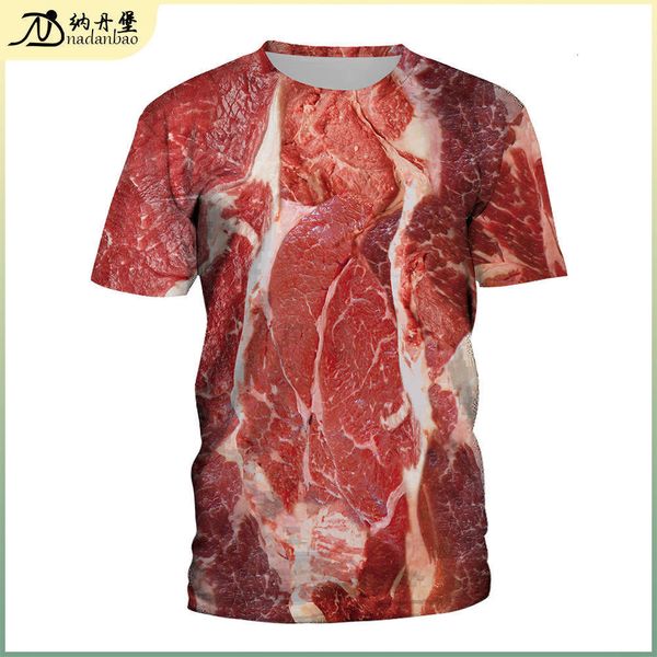 women's t-shirt summer loose short sleeve wuhua beef 3d digital printing pbkj, White
women's t-shirt summer loose short sleeve wuhua beef 3d digital printing pbkj, White