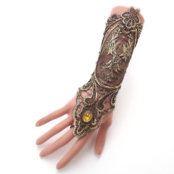 five fingers gloves 1 pc women steampunk style lace fingerless long hollow-out chain bracelet skid resistant goth party costumes, Blue;gray
five fingers gloves 1 pc women steampunk style lace fingerless long hollow-out chain bracelet skid resistant goth party costumes, Blue;gray
