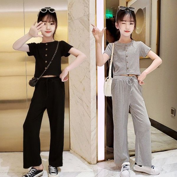 new summer girls clothes outfits fashion children sets short sweatshirts t-shirts wide leg pants 4 6 7 8 9 10 11 12 13 yrs, White
new summer girls clothes outfits fashion children sets short sweatshirts t-shirts wide leg pants 4 6 7 8 9 10 11 12 13 yrs, White