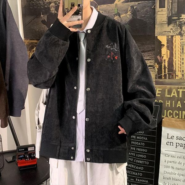 men's jackets japanese style vintage corduroy jacket autumn fashion graphic male baseball 2022 loose coat for, Black;brown
men's jackets japanese style vintage corduroy jacket autumn fashion graphic male baseball 2022 loose coat for, Black;brown