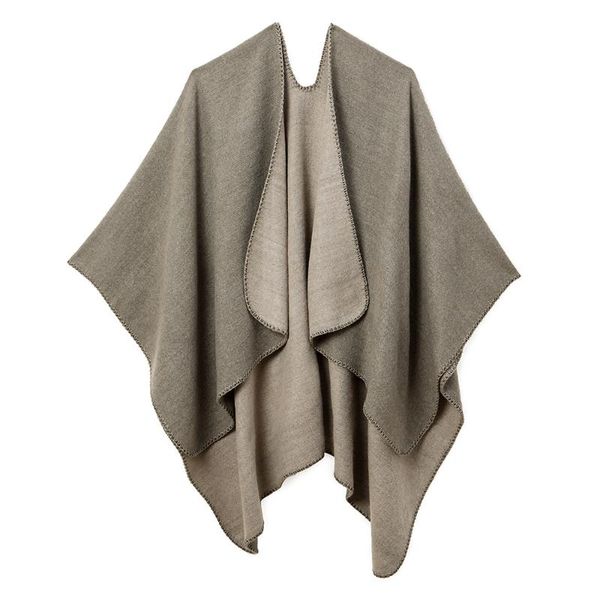 scarves shawls winter women's shawl wrap fashion open front capes wraps ponchos cashmere oversized warm solid female cape, Blue;gray
scarves shawls winter women's shawl wrap fashion open front capes wraps ponchos cashmere oversized warm solid female cape, Blue;gray