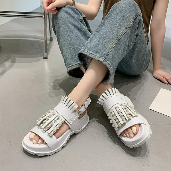 sandals 2021 summer women gladiator brand fashion woman platform beach ladies open toe flat sandal fringe pearl casual shoes, Black
sandals 2021 summer women gladiator brand fashion woman platform beach ladies open toe flat sandal fringe pearl casual shoes, Black