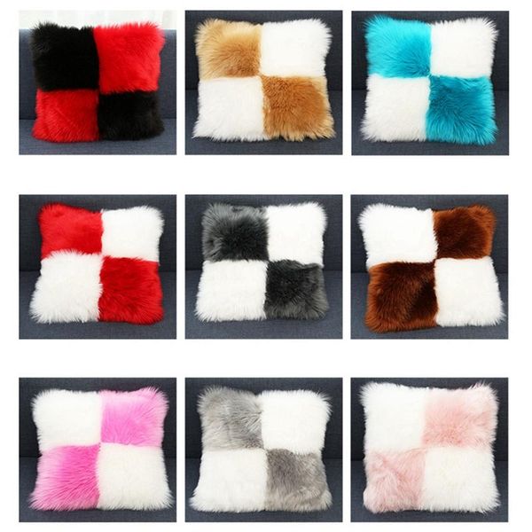 cushion/decorative pillow creative solid color fluffy pillowcase faux wool sofa plush bed fur decorative cushion cover home decor car throw
cushion/decorative pillow creative solid color fluffy pillowcase faux wool sofa plush bed fur decorative cushion cover home decor car throw
