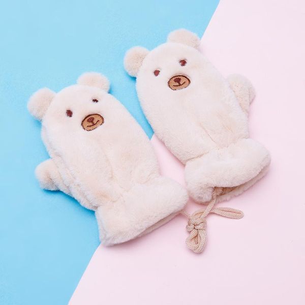 five fingers gloves soft female mittens cute cartoon bear plush women girls full finger autumn winter thick warm, Blue;gray
five fingers gloves soft female mittens cute cartoon bear plush women girls full finger autumn winter thick warm, Blue;gray