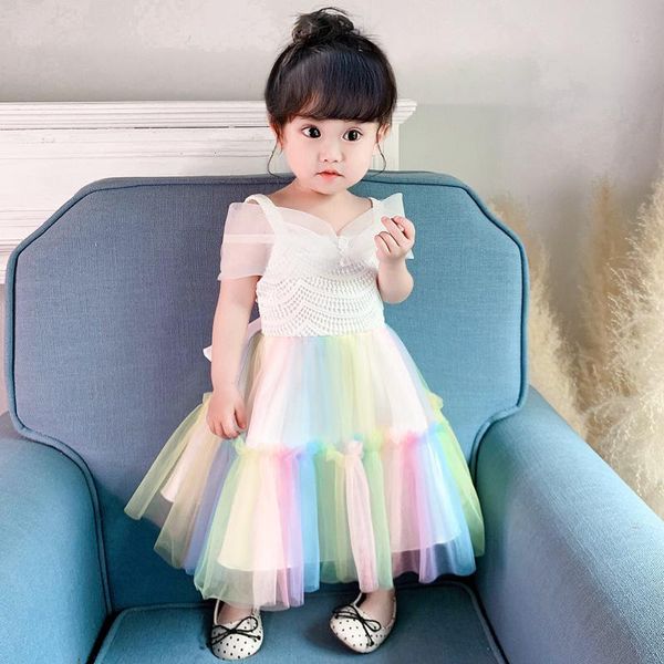 girl's dresses 2021 baby girl mesh tutu dress toddlers kids sweet lace party birthday princess children flower vestidos clothes, Red;yellow
girl's dresses 2021 baby girl mesh tutu dress toddlers kids sweet lace party birthday princess children flower vestidos clothes, Red;yellow