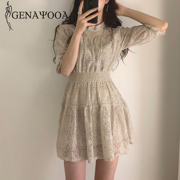 genayooa summer mini party evening elegant lace women dress o neck vintage vestido mujer korean style 210417, Black;gray
genayooa summer mini party evening elegant lace women dress o neck vintage vestido mujer korean style 210417, Black;gray