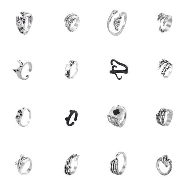 wedding rings retro silver color metal animals finger for women men punk dragon claw feather snake adjustable ring party jewelry, Slivery;golden
wedding rings retro silver color metal animals finger for women men punk dragon claw feather snake adjustable ring party jewelry, Slivery;golden
