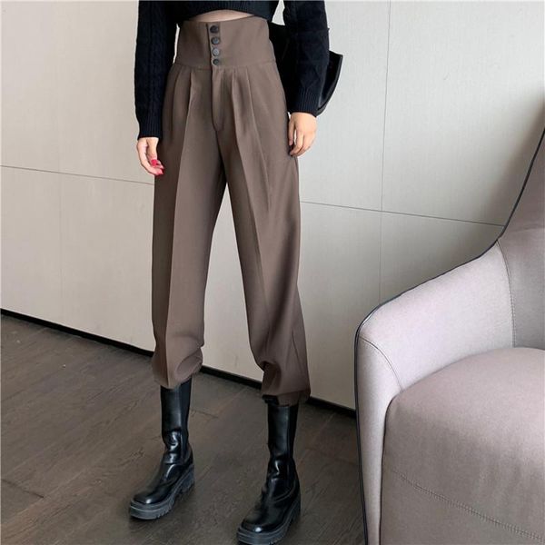 women's pants & capris high waist harem for women loose black solid spring trousers pockets buttons decorate bootcuts female casual wea, Black;white
women's pants & capris high waist harem for women loose black solid spring trousers pockets buttons decorate bootcuts female casual wea, Black;white