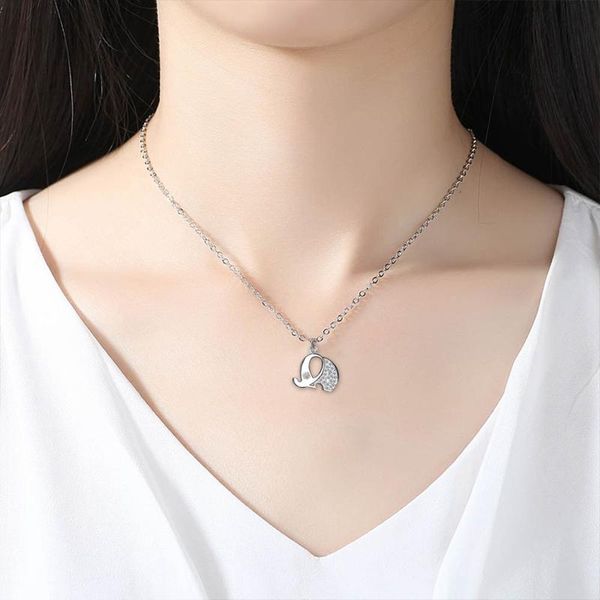 pendant necklaces elephant necklace rose gold color fashion titanium steel woman jewelry christmas gift never fade drop, Silver
pendant necklaces elephant necklace rose gold color fashion titanium steel woman jewelry christmas gift never fade drop, Silver