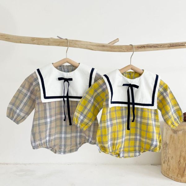 rompers 2021 fashion long sleeve bodysuit autumn boys plaid overalls outfits toddler girls spring jumpsuit navy collar clothes, Blue
rompers 2021 fashion long sleeve bodysuit autumn boys plaid overalls outfits toddler girls spring jumpsuit navy collar clothes, Blue