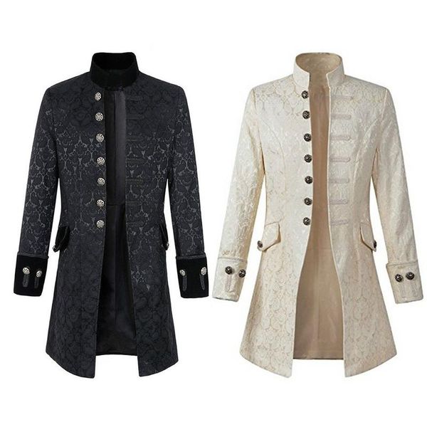 men's trench coats large size medieval clothing coat slim collar jacket windbreaker long retro stand stage props cosplay costume male, Tan;black
men's trench coats large size medieval clothing coat slim collar jacket windbreaker long retro stand stage props cosplay costume male, Tan;black