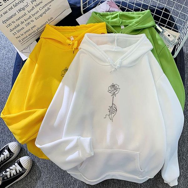 women's hoodies & sweatshirts winter warm plus velvet women student college hand with rose aesthetic graphics, Black
women's hoodies & sweatshirts winter warm plus velvet women student college hand with rose aesthetic graphics, Black