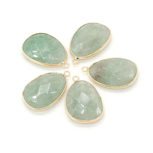 charms 2pcs 23x34mm natural stone aventurine faceted drop shape pendant for jewelry making diy necklace earrings accessories women gift, Bronze;silver
charms 2pcs 23x34mm natural stone aventurine faceted drop shape pendant for jewelry making diy necklace earrings accessories women gift, Bronze;silver