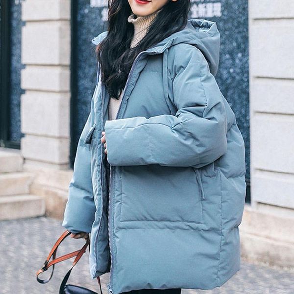 women's down & parkas 2021 winter women's hooded collar mid-length zipper loose jacket solid color, Black
women's down & parkas 2021 winter women's hooded collar mid-length zipper loose jacket solid color, Black