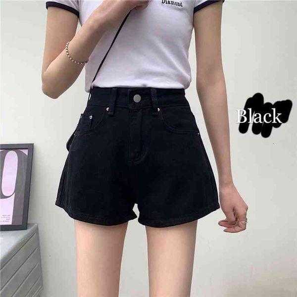 women shorts high waisted denim jeans womens short femme for female, White;black 
women shorts high waisted denim jeans womens short femme for female, White;black