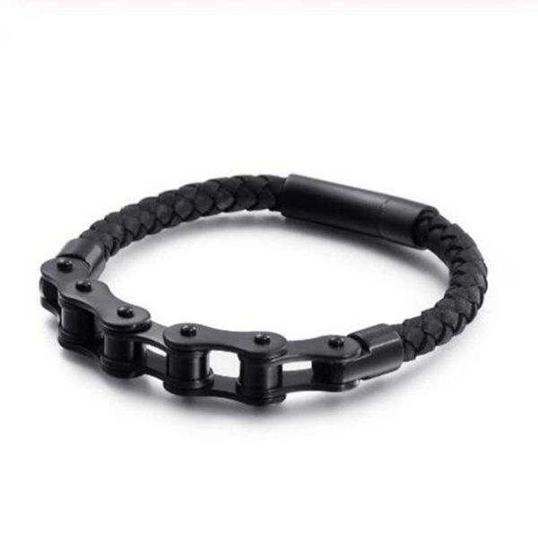 charm bracelets fashion trend black bicycle leather chain bracelet men's personality punk rock banquet party daily locomotive jewelry g, Golden;silver
charm bracelets fashion trend black bicycle leather chain bracelet men's personality punk rock banquet party daily locomotive jewelry g, Golden;silver