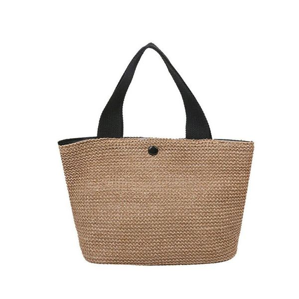 storage bags 2021 straw woven handbag women holiday beach casual tote handle fashion retro shoulder decorative props 2 colors
storage bags 2021 straw woven handbag women holiday beach casual tote handle fashion retro shoulder decorative props 2 colors