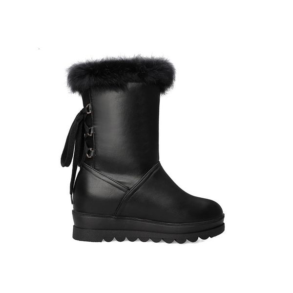 boots memunia women ankle round toe lace up winter snow sweet comfortable wedges platform shoes woman hkp2, Black
boots memunia women ankle round toe lace up winter snow sweet comfortable wedges platform shoes woman hkp2, Black