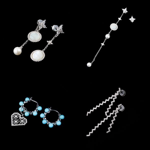 s925 sterling silver wave stud asymmetric fritillaria dangle turquoise heart earrings temperament trend luxury jewelry monaco earring presen
s925 sterling silver wave stud asymmetric fritillaria dangle turquoise heart earrings temperament trend luxury jewelry monaco earring presen