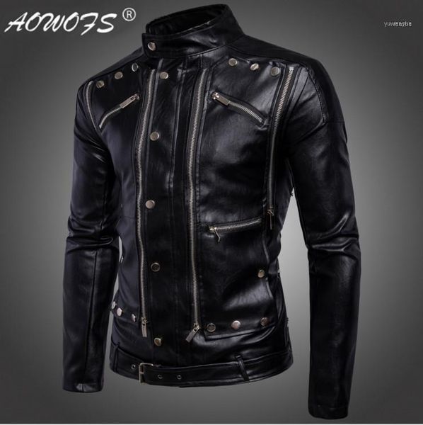 men leather jackets coats jaqueta de couro fashion motorcycle biker multi-zipper black masculina 5xl1 
men leather jackets coats jaqueta de couro fashion motorcycle biker multi-zipper black masculina 5xl1