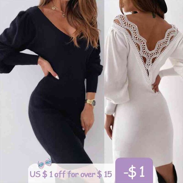 spring and autumn clothing party women dresses fashion warm black open back lace lantern sleeve v neck streetwear, Black;gray
spring and autumn clothing party women dresses fashion warm black open back lace lantern sleeve v neck streetwear, Black;gray