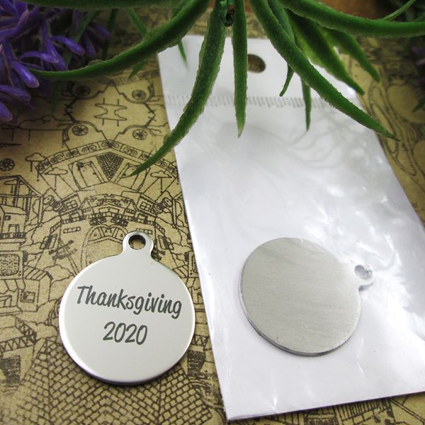 40pcs--stainless steel charms"thanksgiving 2021" more style choosing diy pendants fo necklace, Bronze;silver
40pcs--stainless steel charms"thanksgiving 2021" more style choosing diy pendants fo necklace, Bronze;silver
