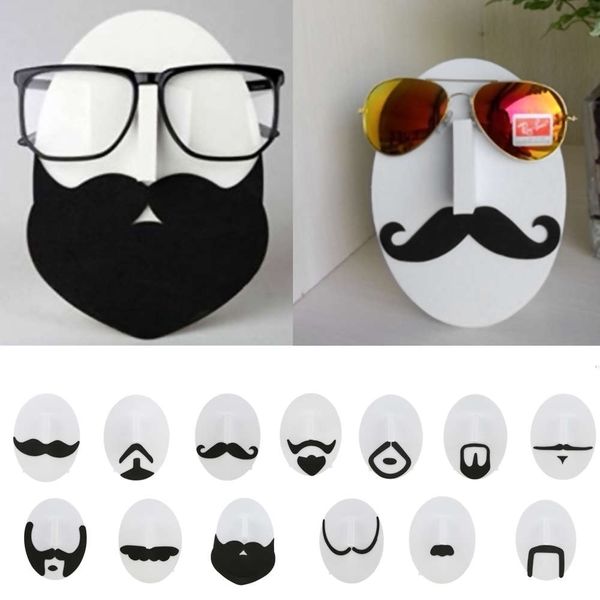 of set 13pcs novelty men snor face design sunglasses glass display stand houders rack organizer, Black
of set 13pcs novelty men snor face design sunglasses glass display stand houders rack organizer, Black