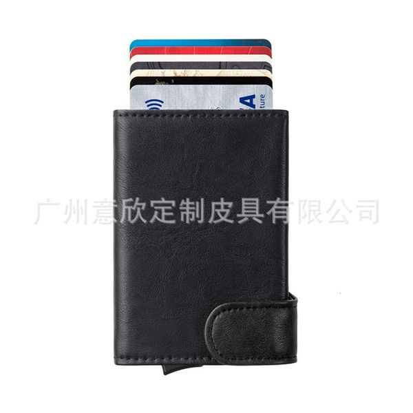 the wallet elastic leather multi function wallet carbon fiber men's aluminum case card bag, Black
the wallet elastic leather multi function wallet carbon fiber men's aluminum case card bag, Black